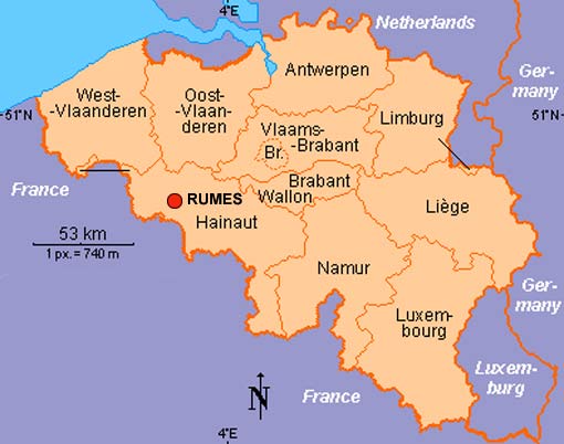 Harta Belgia Mare